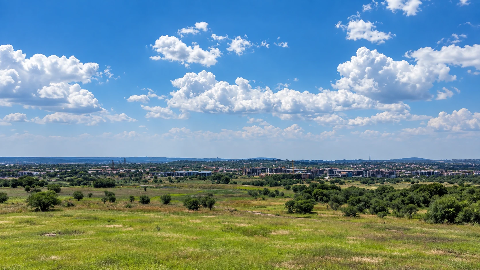 Aerial view of a large Gauteng residential development