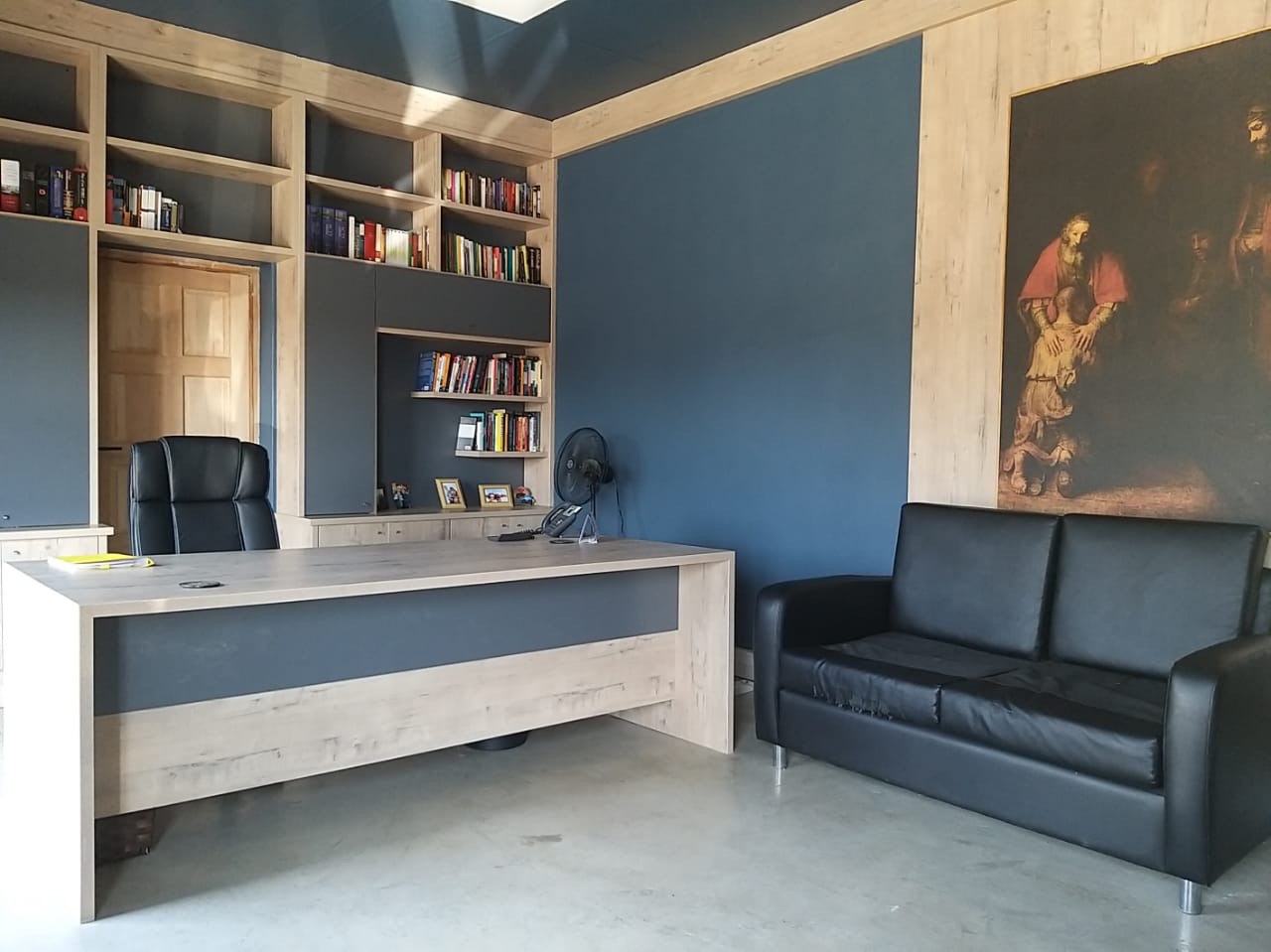 Office custom cabinetry project by Lé Grandt Woodcraft
