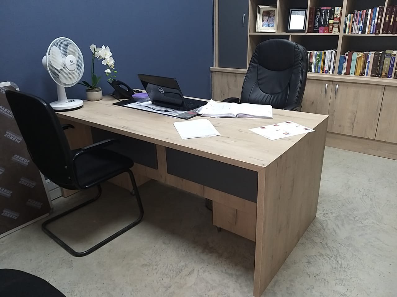 Office custom cabinetry project by Lé Grandt Woodcraft