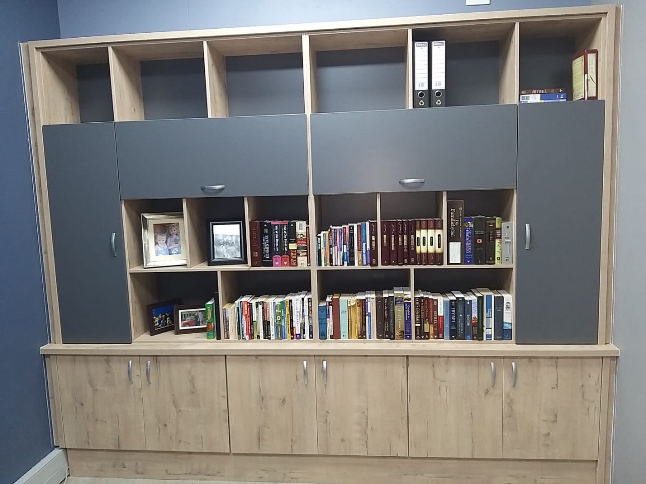 Office custom cabinetry project by Lé Grandt Woodcraft