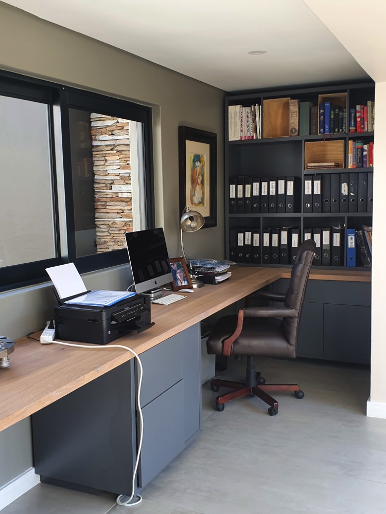 Office custom cabinetry project by Lé Grandt Woodcraft