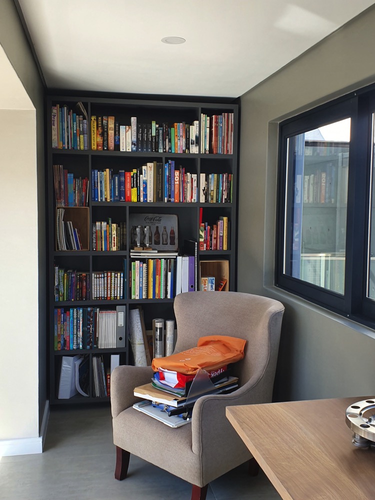 Office custom cabinetry project by Lé Grandt Woodcraft