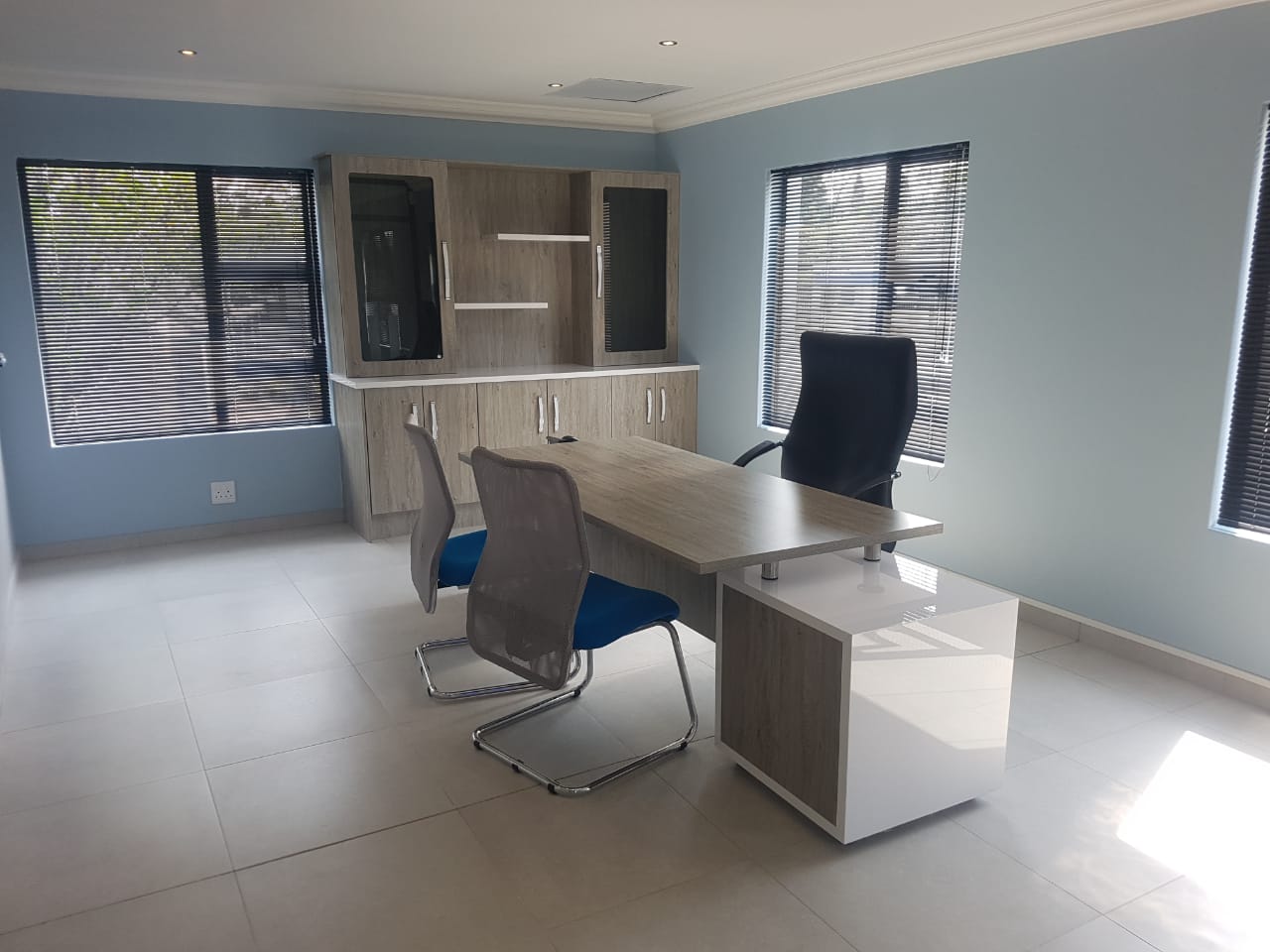 Office custom cabinetry project by Lé Grandt Woodcraft
