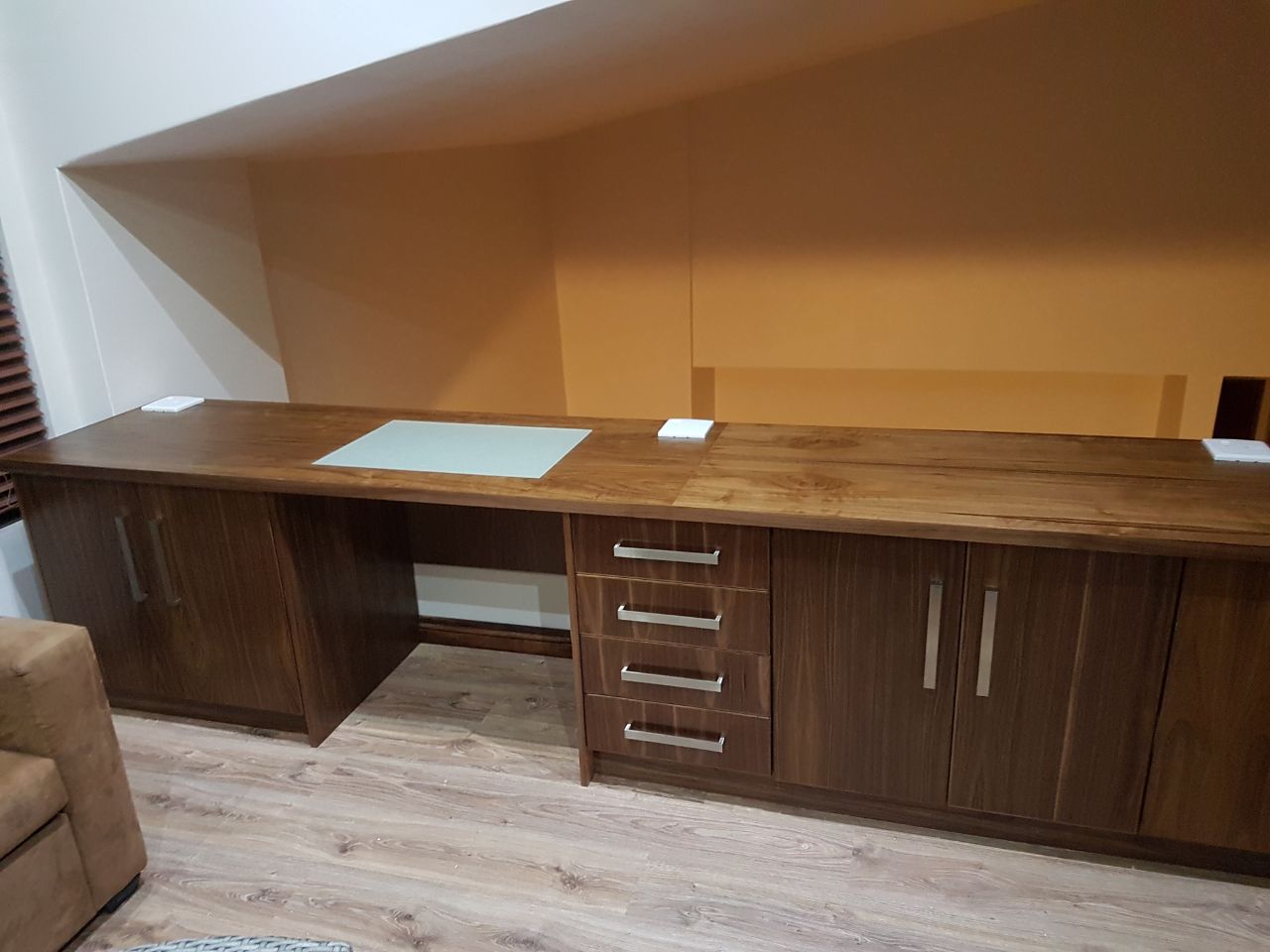 Office custom cabinetry project by Lé Grandt Woodcraft