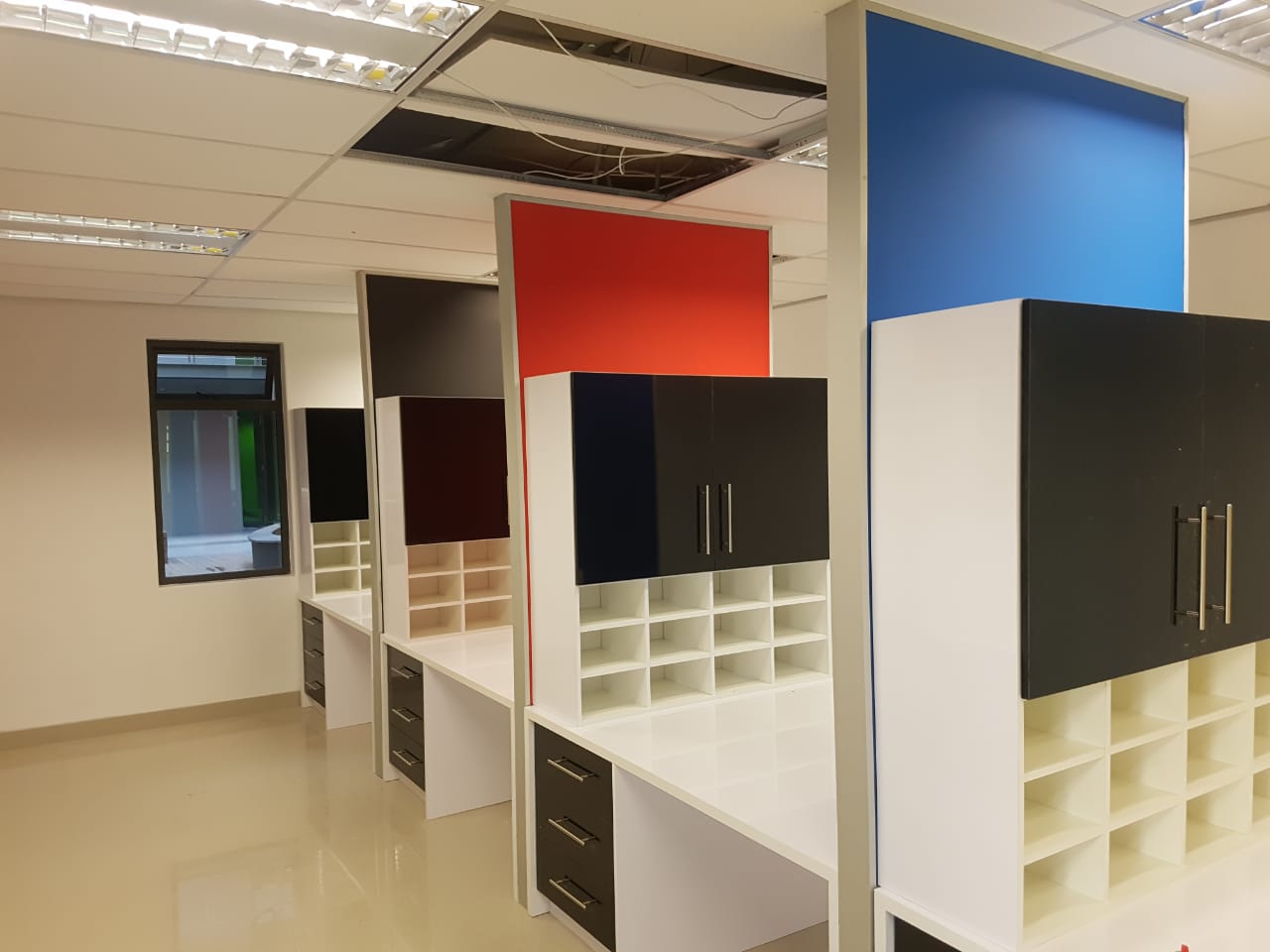 Office custom cabinetry project by Lé Grandt Woodcraft