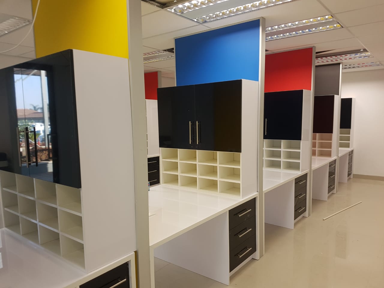 Office custom cabinetry project by Lé Grandt Woodcraft