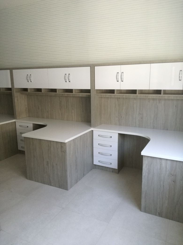 Office custom cabinetry project by Lé Grandt Woodcraft