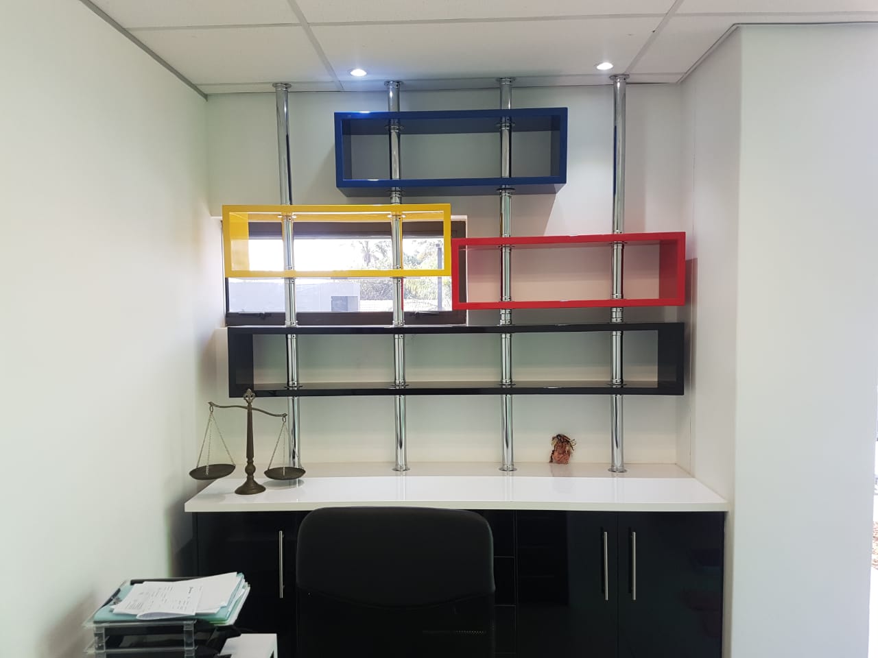 Office custom cabinetry project by Lé Grandt Woodcraft