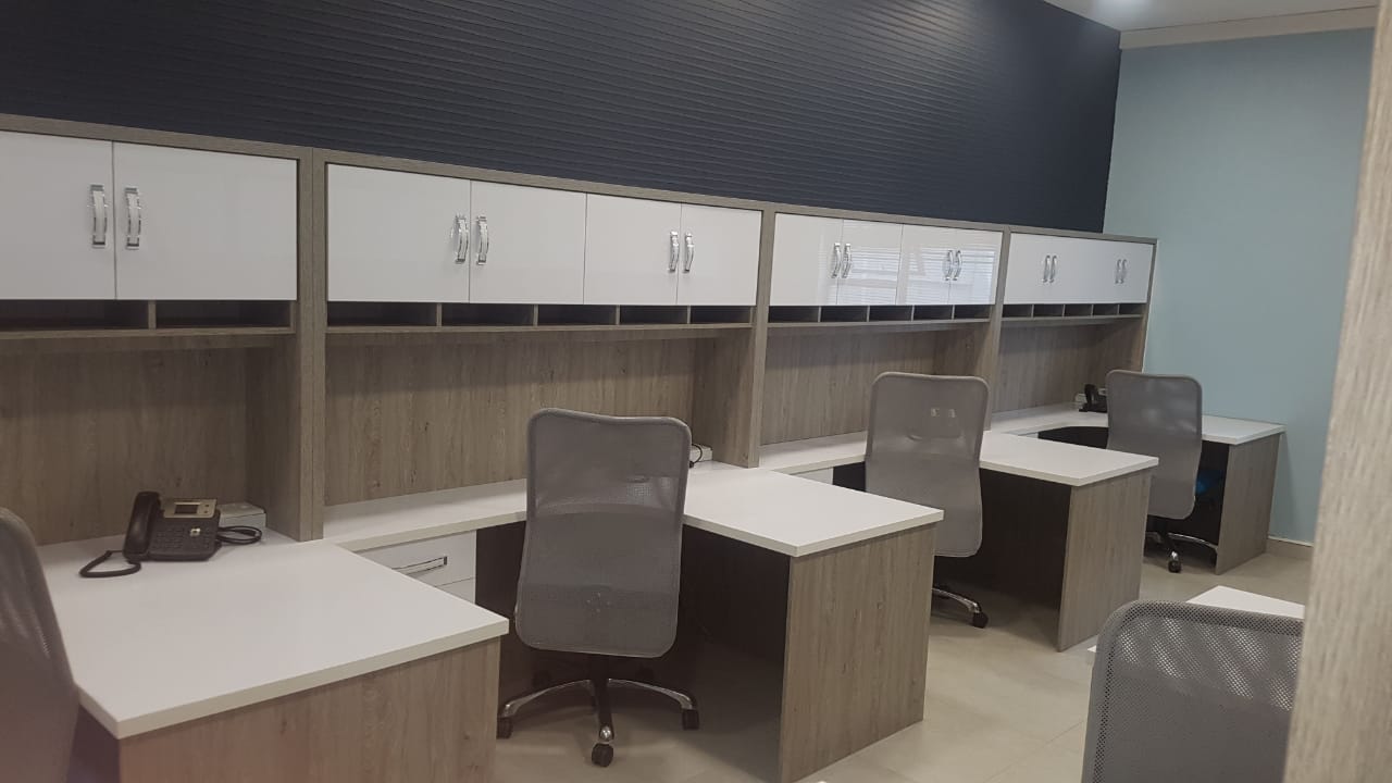 Office custom cabinetry project by Lé Grandt Woodcraft