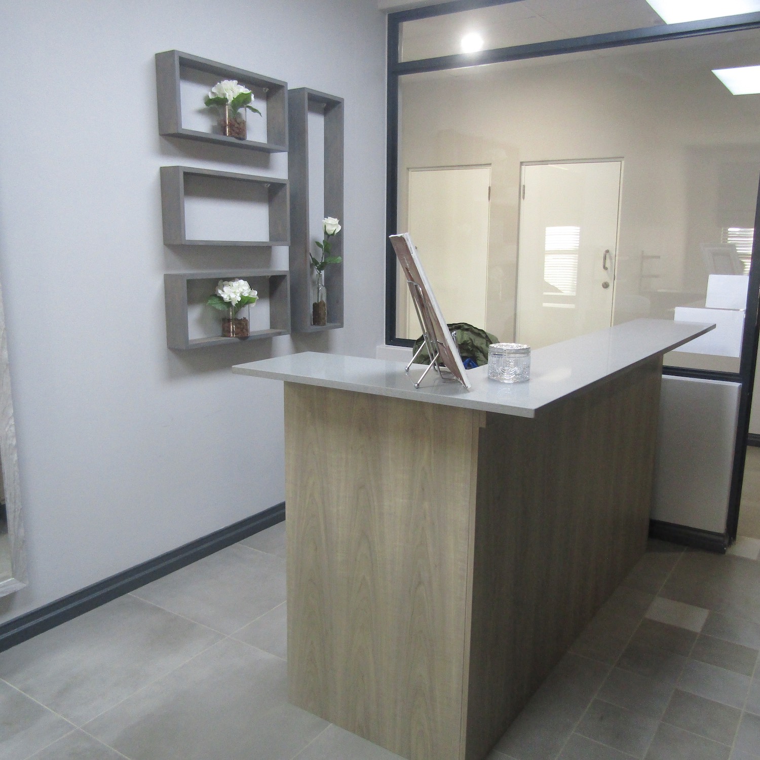 Office custom cabinetry project by Lé Grandt Woodcraft