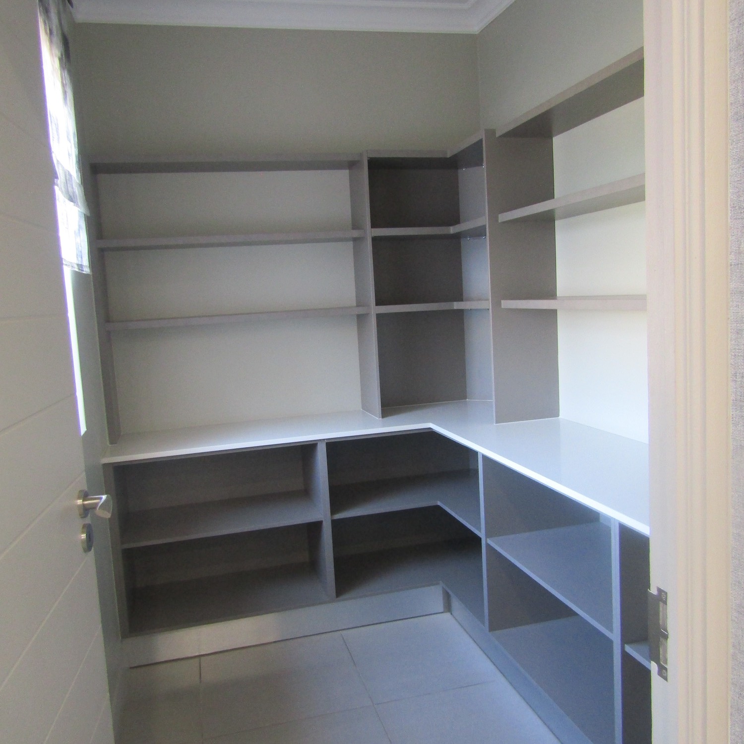 Office custom cabinetry project by Lé Grandt Woodcraft