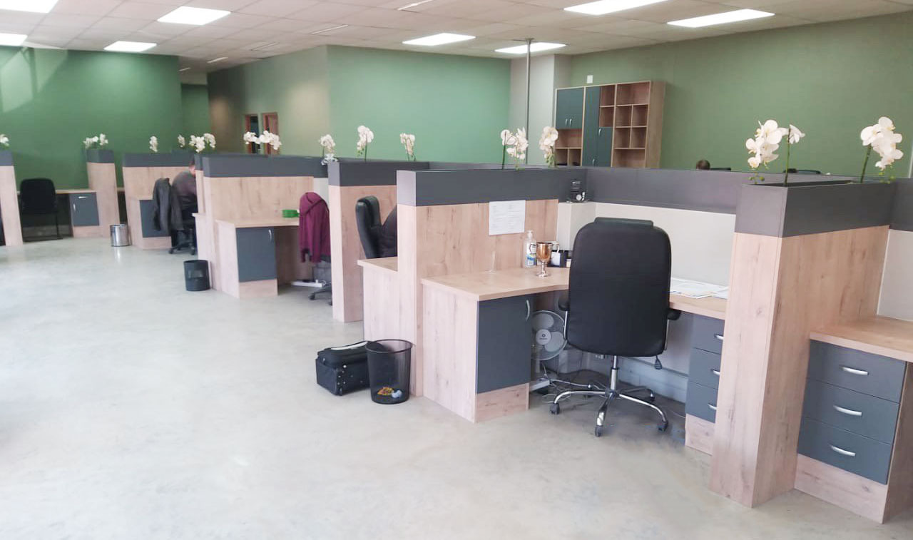 Office custom cabinetry project by Lé Grandt Woodcraft