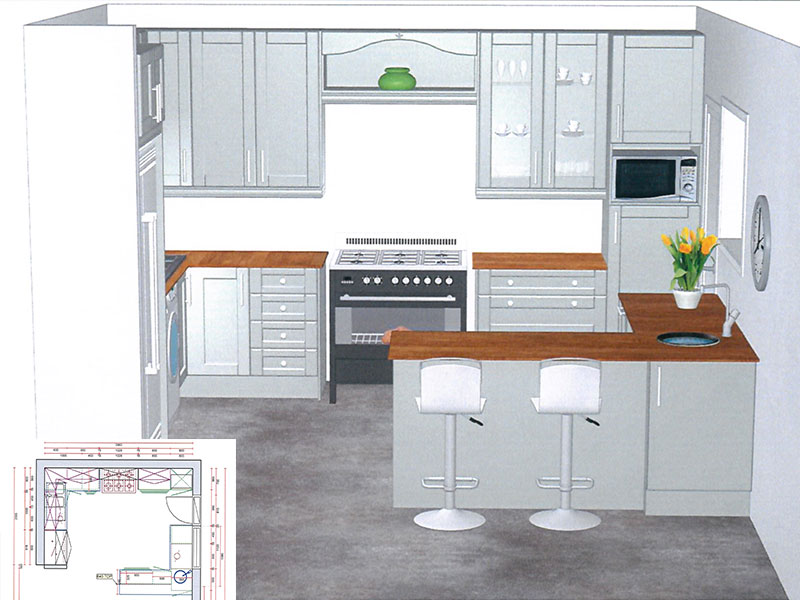 Lé Grandt kitchen plans and drawings